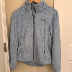 Light blue north face fuzzy